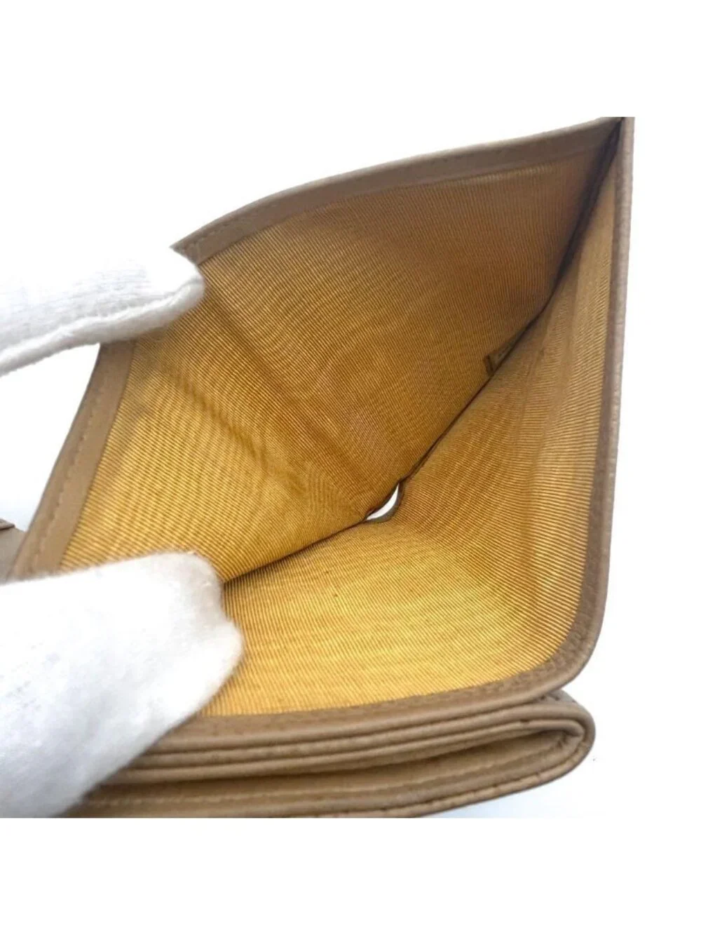 ★SOLD★ Chanel Wallet Coco Stitch Caviar Leather Hook Trifold - Picture 5 of 14